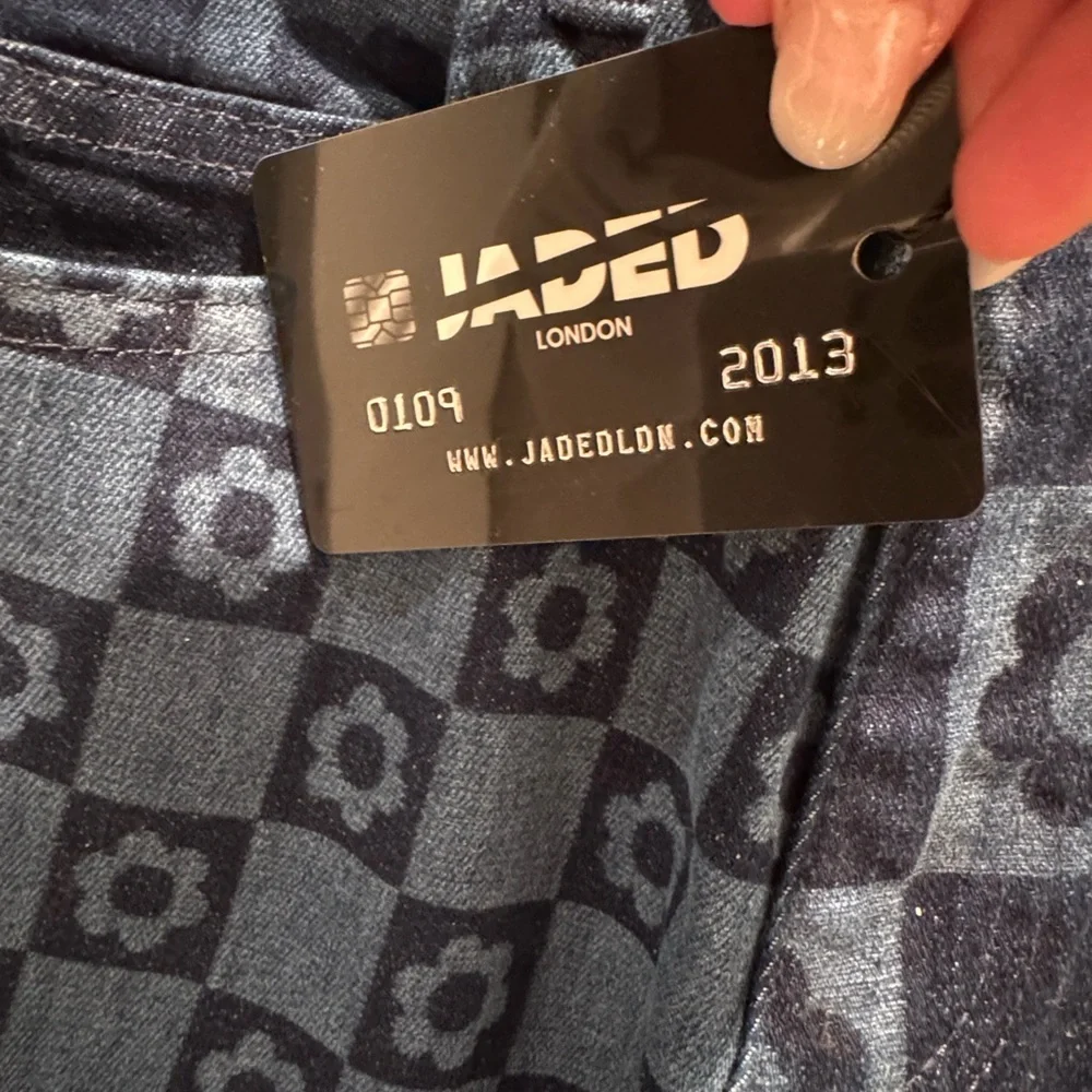 NWT- Jaded London Retro Print Flare Jeans W24 - Picture 11 of 11